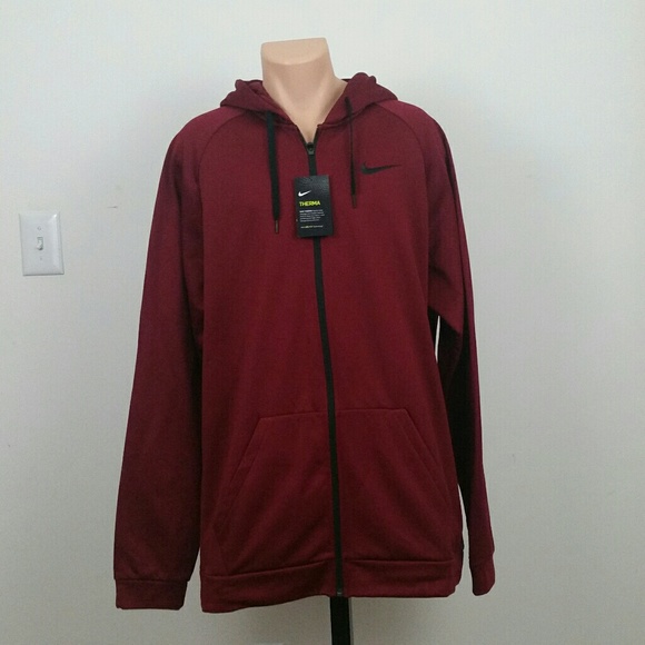 burgundy nike jacket mens